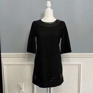 Gracia Fashion Wool Blend Shift Dress Sequins Slim Women’s Size Medium